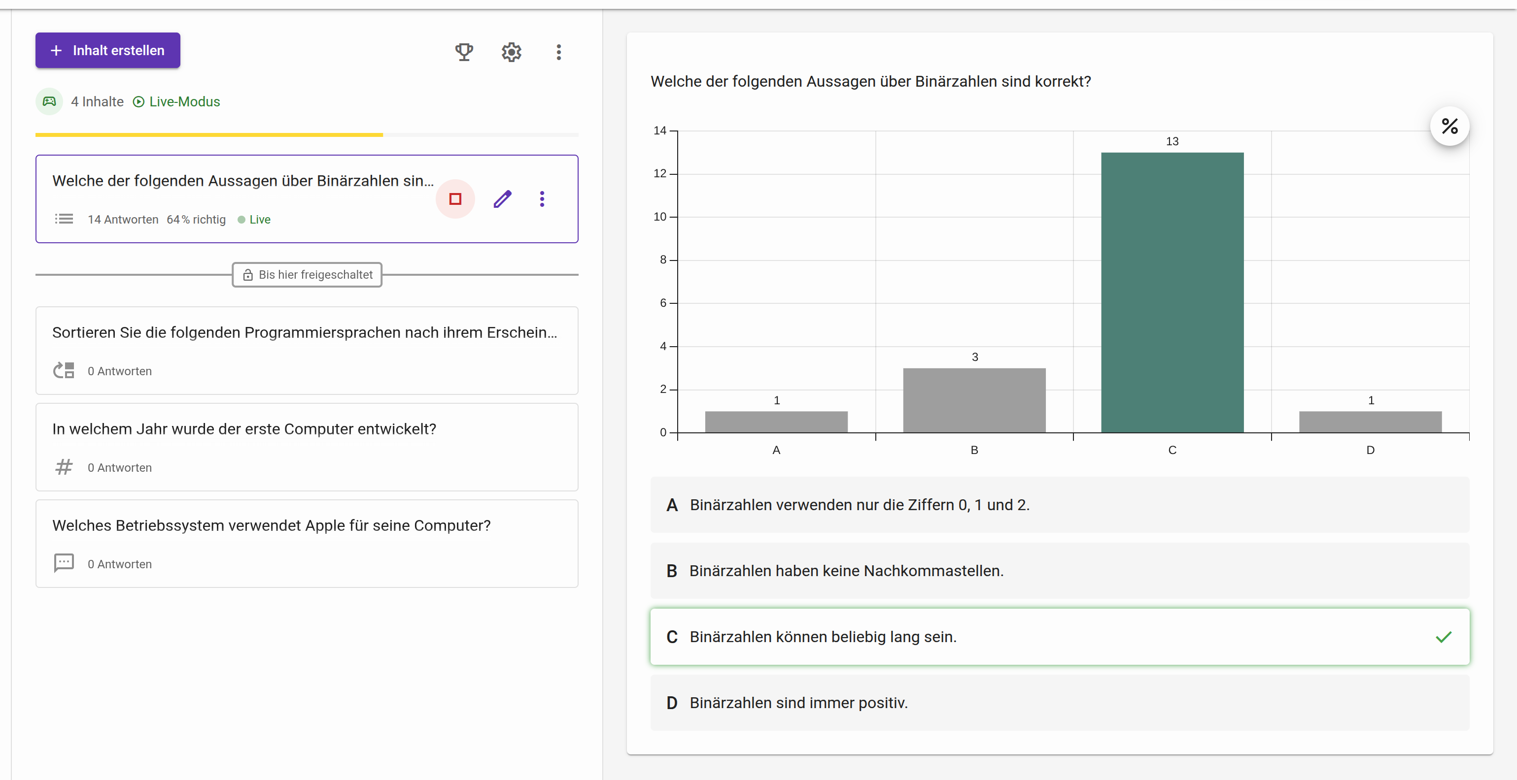 Fragenserien-Übersicht